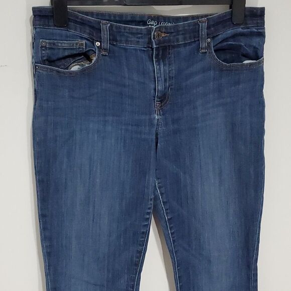 GAP dark wash 31x28 size 12 skinny jeans - Picture 1 of 6